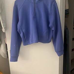 Used purple lululemon cropped zip up